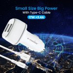 GC-84 Dual USB Charger Type C 17 W