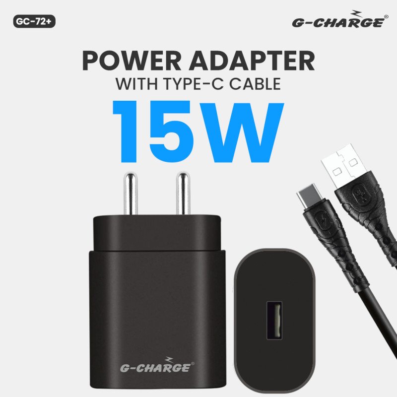 GC-72+ Power Adapter with Type-C Cable 15W