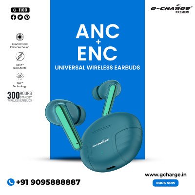 G-1100 ANC+ENC Universal Wireless Earbuds